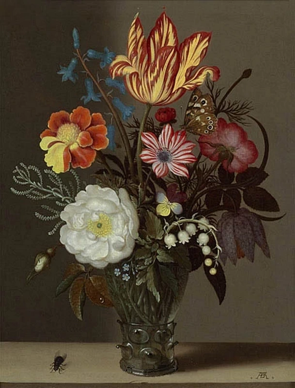 Natura morta con fiori in un vaso di vetro - Netherlands Institute for Art History